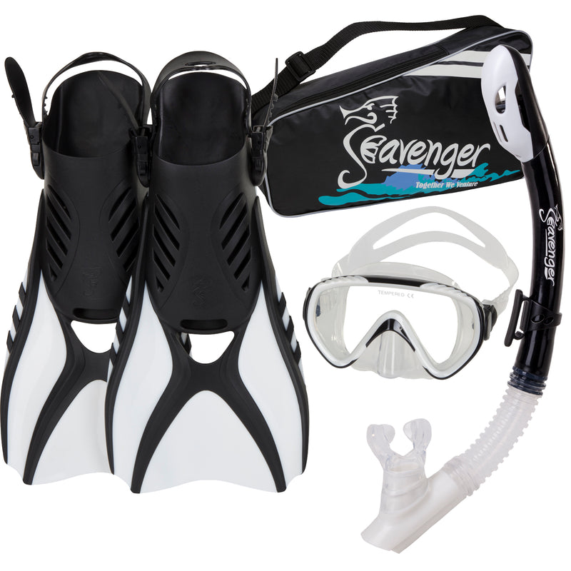 Kids white snorkeling set