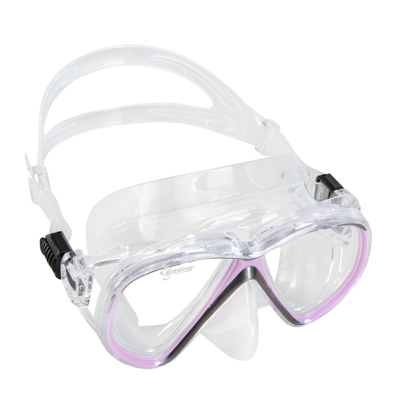 Seavenger Hanalei Snorkel and Anti-Fog Mask Set in Soft Lavender 