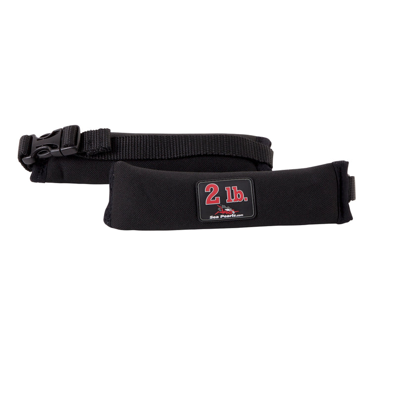 Sea Pearls Adjustable Strap Quick Release Ankle Weight Pair, 2lb Each