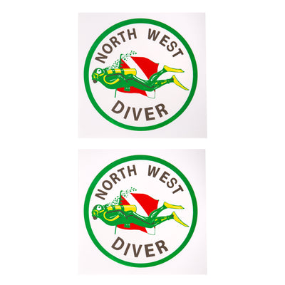 Round Northwest Diver Sticker