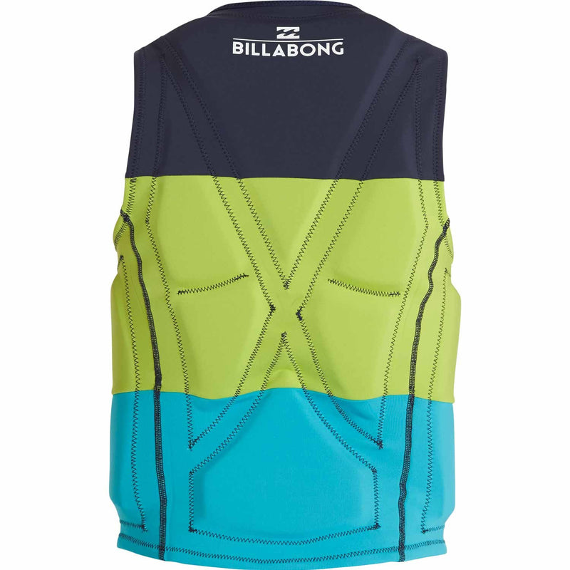 Billabong Tri Bong Wake Vest- Navy, Green, Light Blue