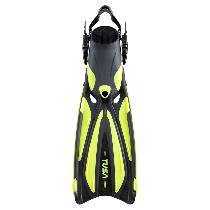 TUSA Solla Vented, Open Heel Dive Fins with Anatomic Fin Strap