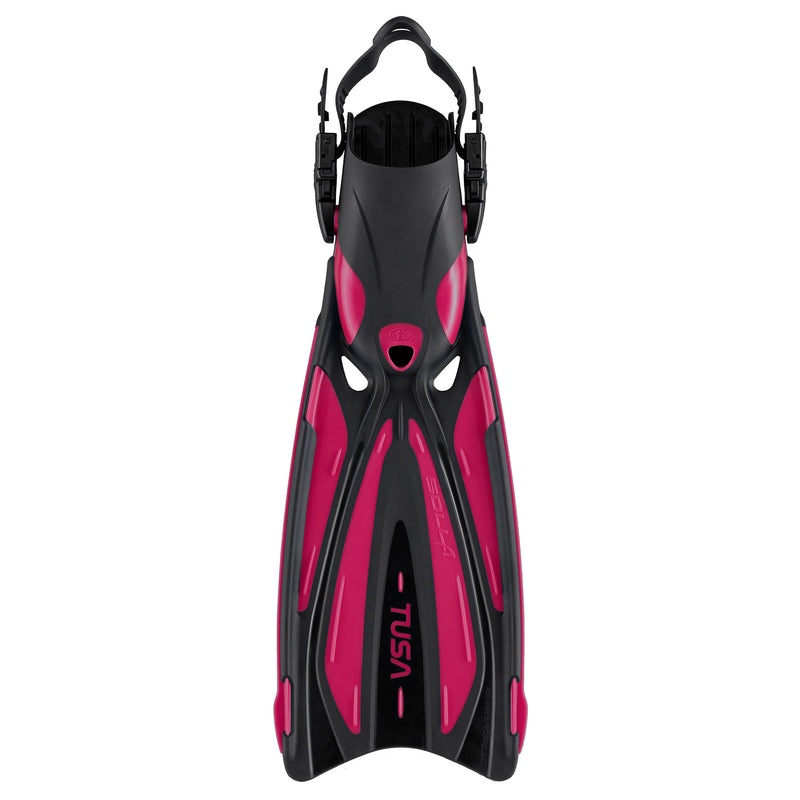 TUSA Solla Vented, Open Heel Dive Fins with Anatomic Fin Strap