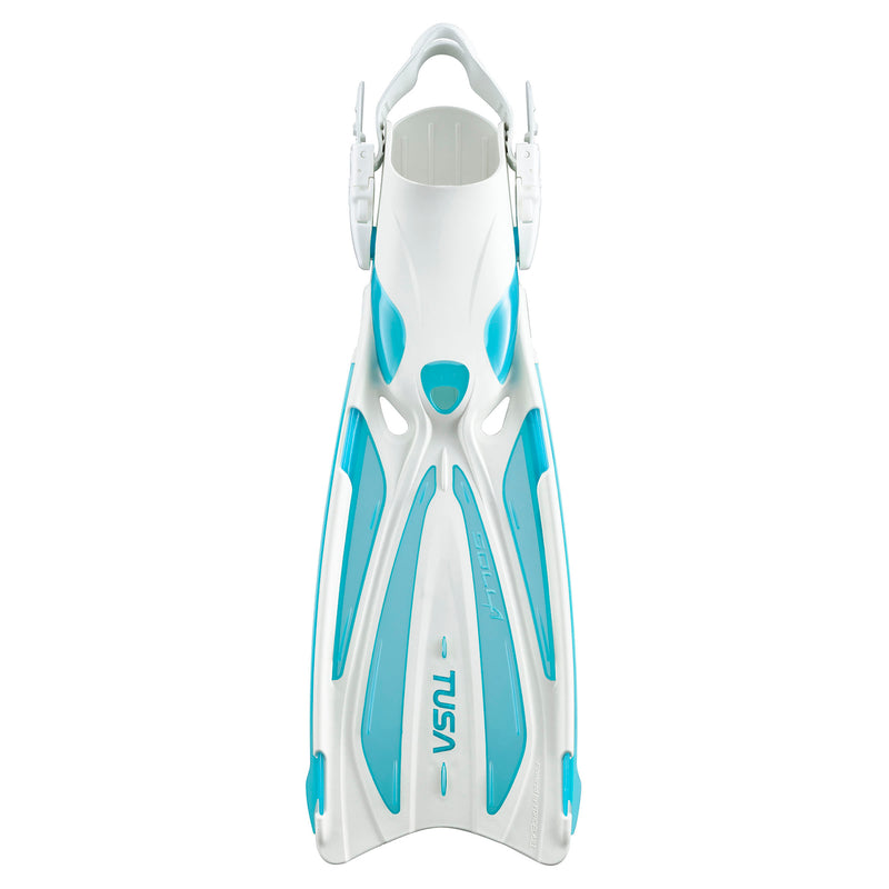 TUSA Solla Vented, Open Heel Dive Fins with Anatomic Fin Strap