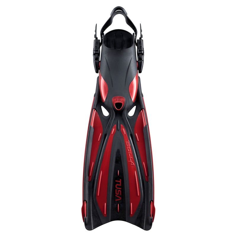 TUSA Solla Vented, Open Heel Dive Fins with Anatomic Fin Strap