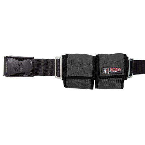XS SCUBA Multi-Pocket Cordura Weight Belt Recloseable Fastener - 4, 6, or 8 Pockets