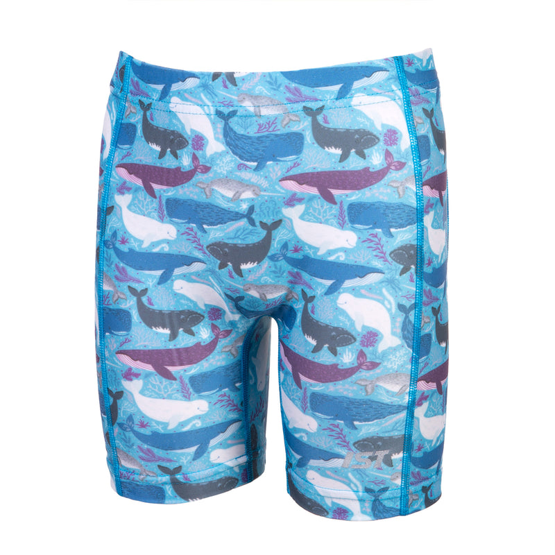 IST Kids Swim Shorts, Spandex Swimwear Rash Guard Bottoms for Girls & Boys at the Beach & Pool