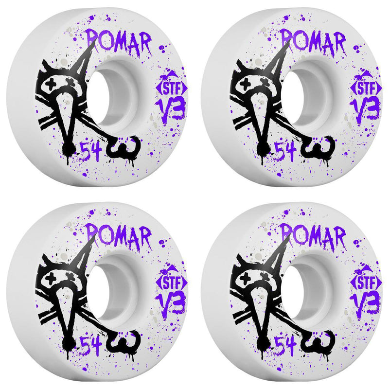 Skateboard Bones Wheels PU STF Romar Vato V3 54x29 83B