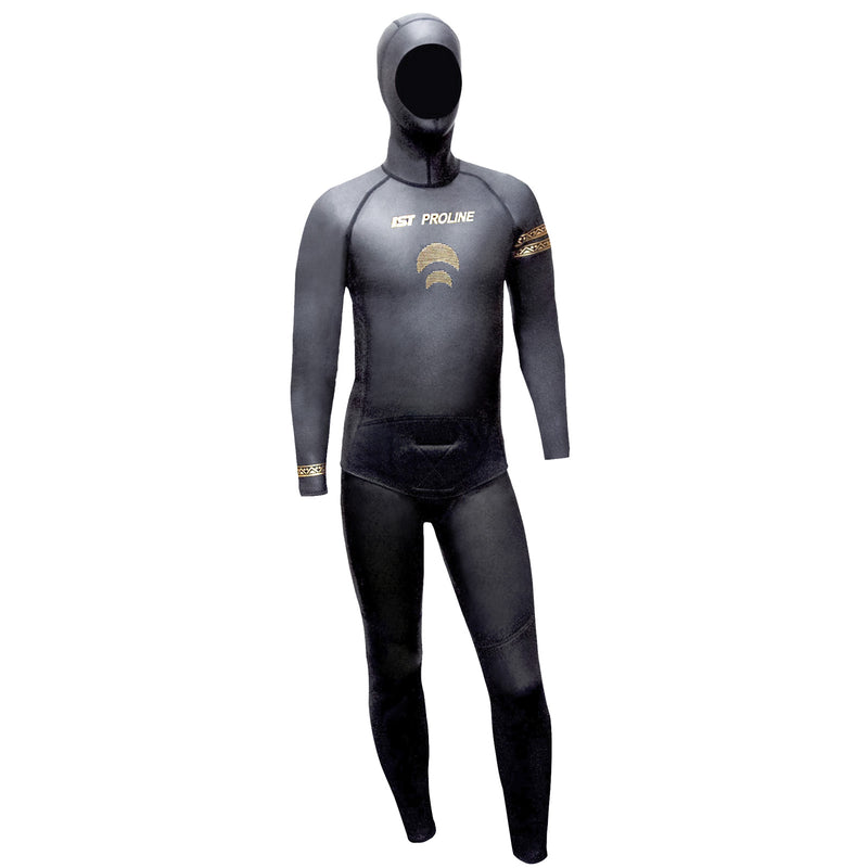IST black 2-piece freediving wetsuit