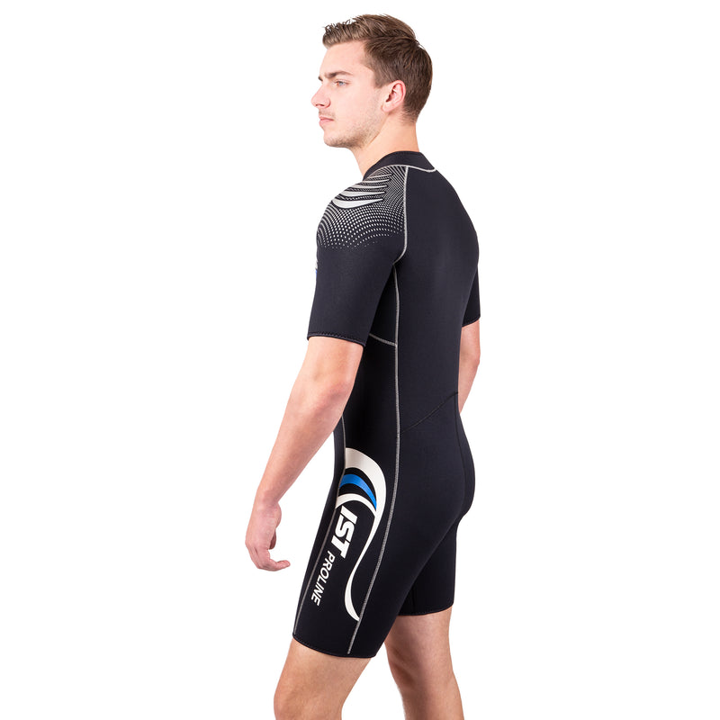 IST Men's 5mm Neoprene Front Zip Shorty with Super-Stretch Panels