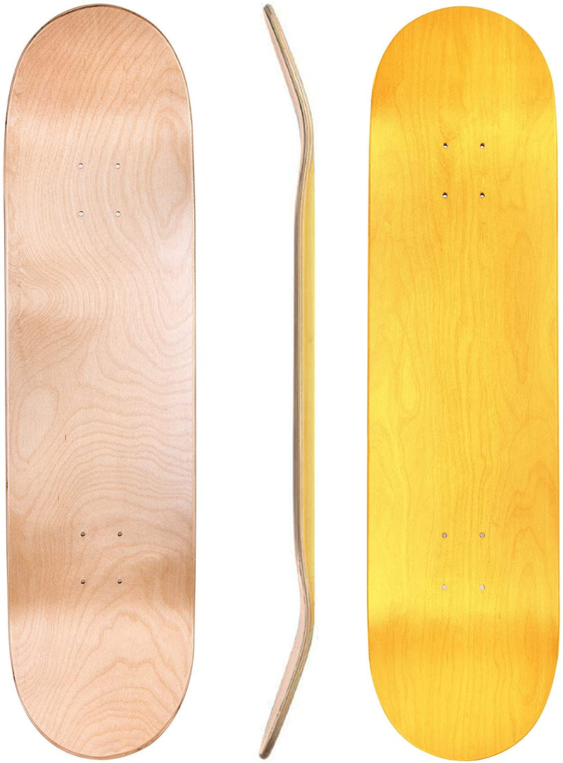 Blank Maple Skateboard Deck | 7.75", 8.0", 8.25", 8.50"