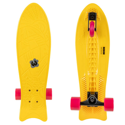 Rekon 24" x 7" Bee Board Wave Skateboard with 3 Wheels