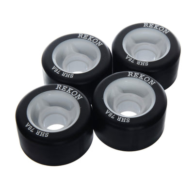 Rekon Super High Rebound 65mm 78A Black/White Wheels (Set of 4)