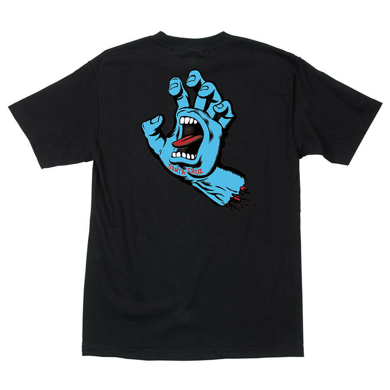 Santa Cruz Men's Screaming Hand S/S Regular Black T-Shirt