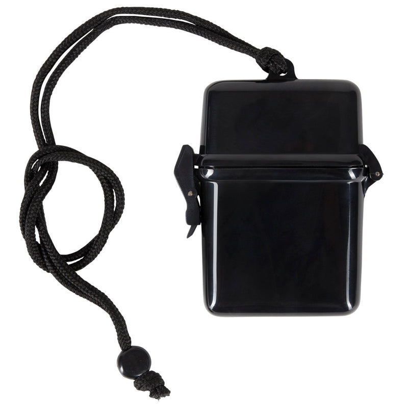 Waterproof Snap Lock Canister With Gasket Seal & Adjustable Hanging Cord