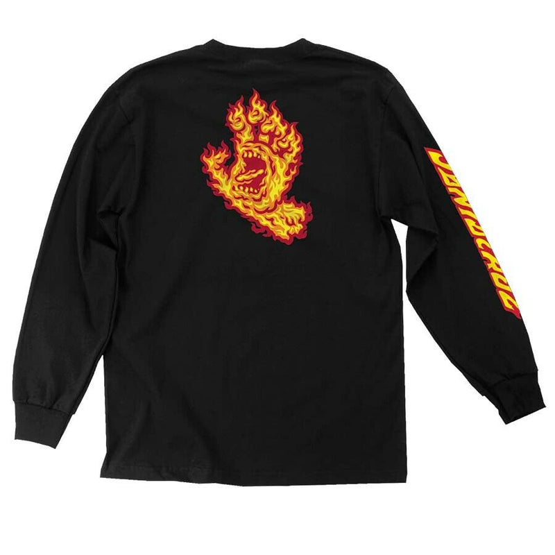 Santa Cruz Men's Flame Hand L/S T-Shirt