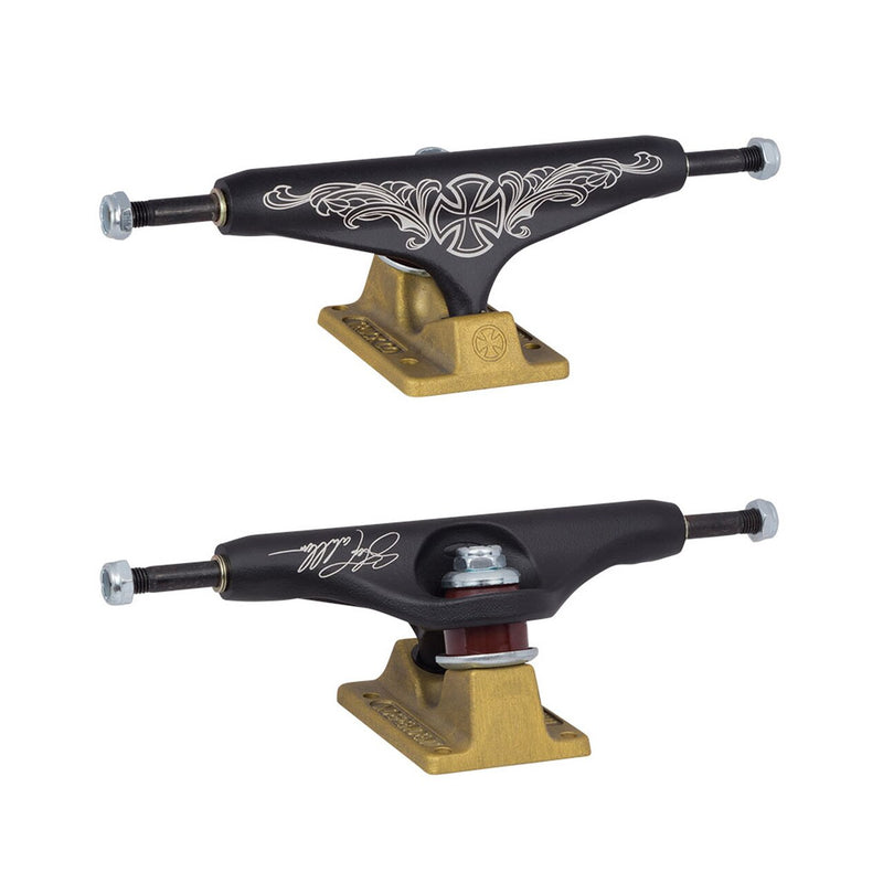 Independent 149mm Stage 11 Caballero Flourish Black Gold Skateboard Trucks