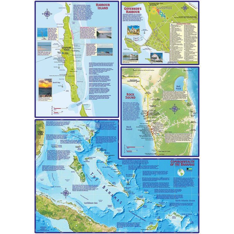 Franko Maps Eleuthera Island Dive Creature Guide 18 X 26 Inch