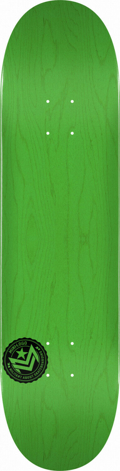 Mini Logo 8.25" Chevron Stamp Green Skateboard Deck