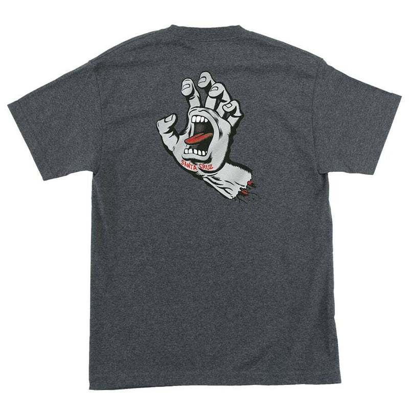 Santa Cruz Men's Screaming Hand S/S T-Shirt- Gray