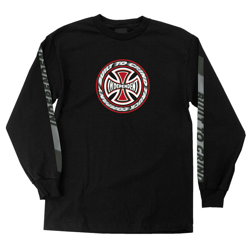 Independent T/C Blaze Long Sleeve Regular Black T-Shirt