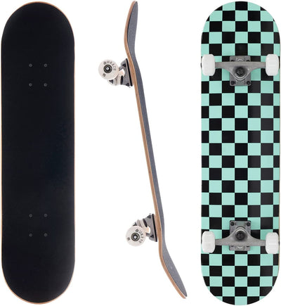 Awaken 8" Mint Checkerboard Complete Skateboard