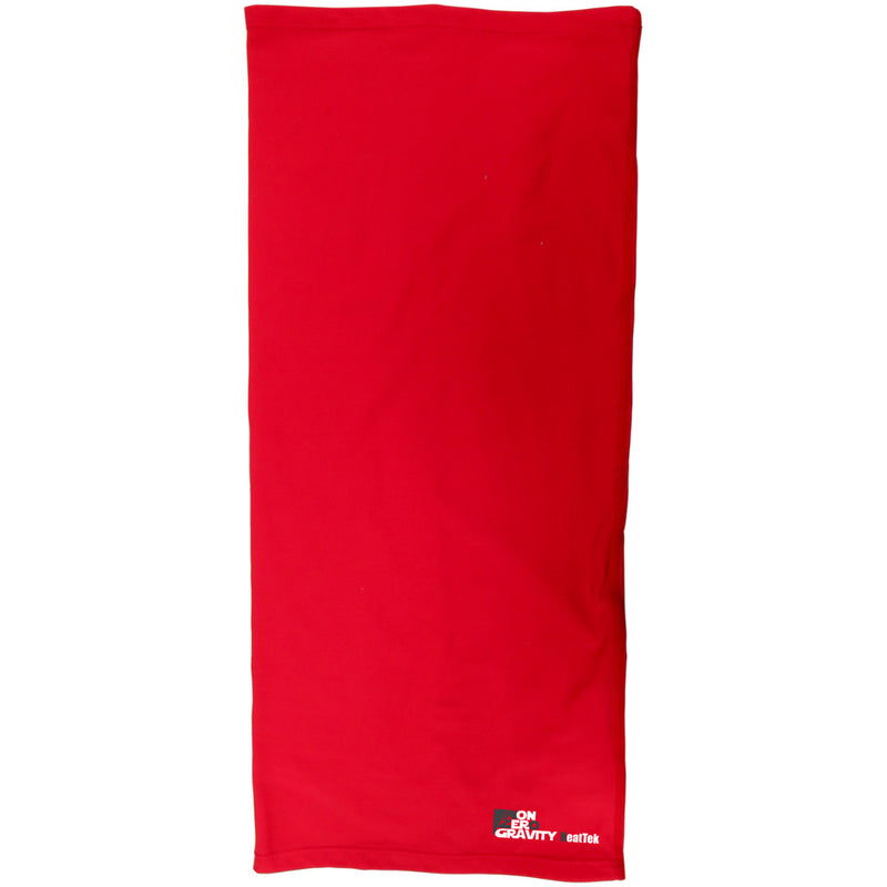 red athletic scarf for winter sports