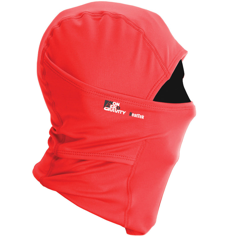 red thermal balaclava for winter sports