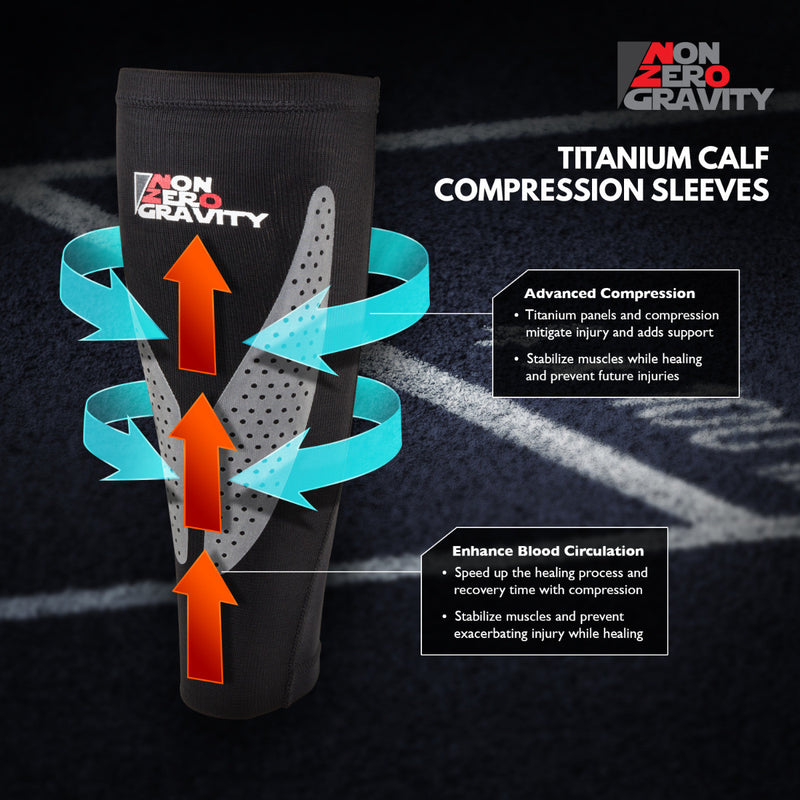 NonZero Gravity NZ-P12Ti Titanium Calf Compression Sleeves