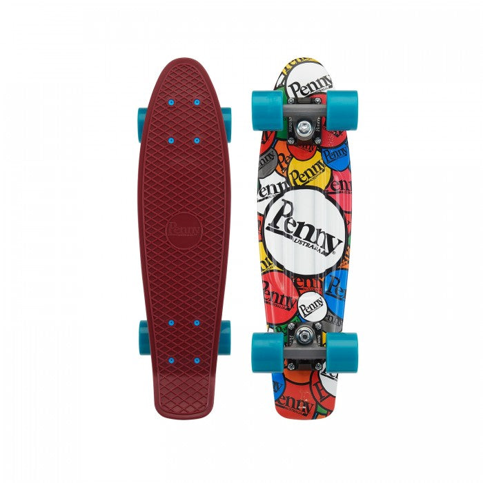 Penny 22 Inch Plastic Waffle Top Mini Cruiser: Sticker Slap
