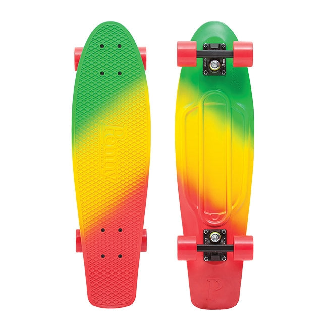 Penny 27 Inch Plastic Waffle Top Mini Cruiser: Jammin Fade