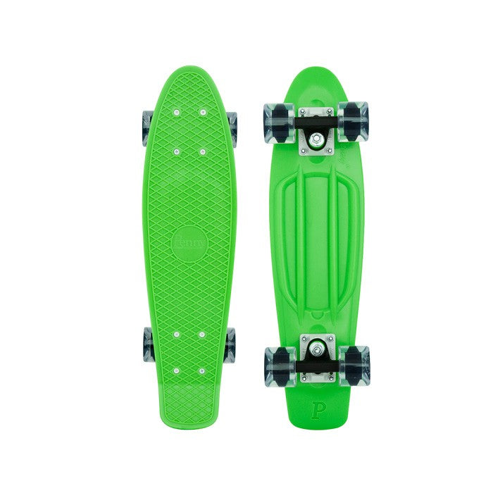 Penny 22 Inch Plastic Waffle Top Mini Cruiser: Green Classic