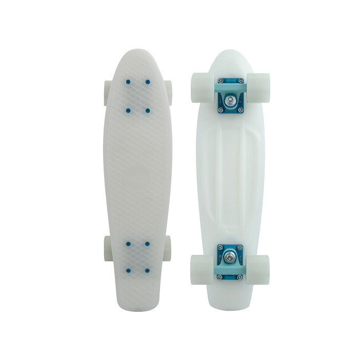Penny 22 Inch Plastic Waffle Top Mini Cruiser: Glacial Glow