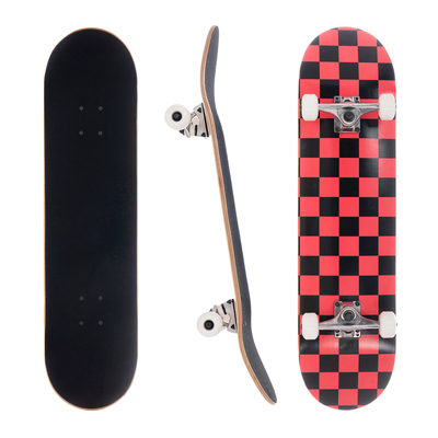 Awaken 8'' Red Checkerboard Complete Skateboard