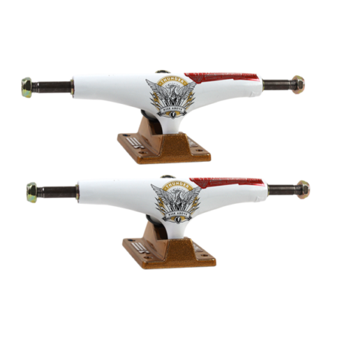 Thunder 147 Light Phoenix White Gold Skateboard Trucks