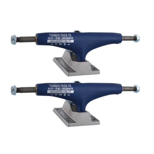 Thunder 149 HI Foundry Select Navy Raw Skateboard Trucks