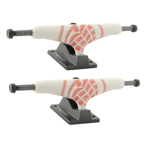Thunder 147 HI Aftershock White Grey Skateboard Trucks