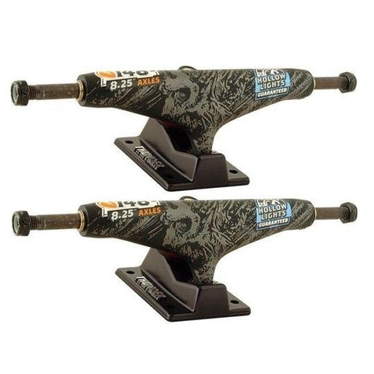 THUNDER HI 148 Hollow-LT SCREAMSKULL III Black Trucks- Pair
