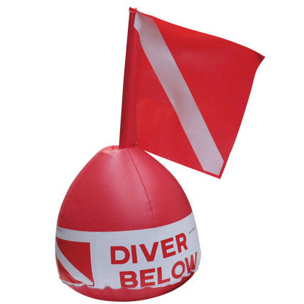 Flag-N-Float Diver Below Inflatable Buoy with Flag