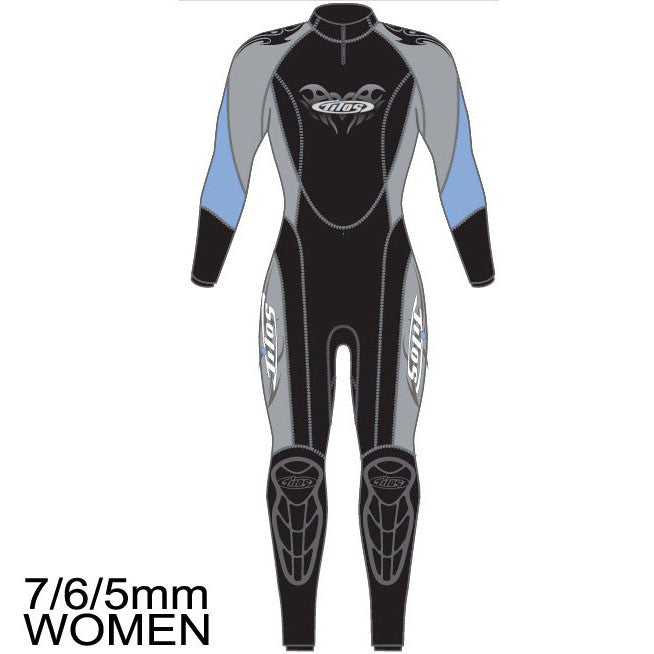 7/6/5mm Zenith Supreme Stretch D-Zip Fullsuit - Women