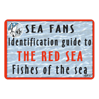 Waterproof Fish ID Fan Deck With Swiveling Snap Hook, Red Sea