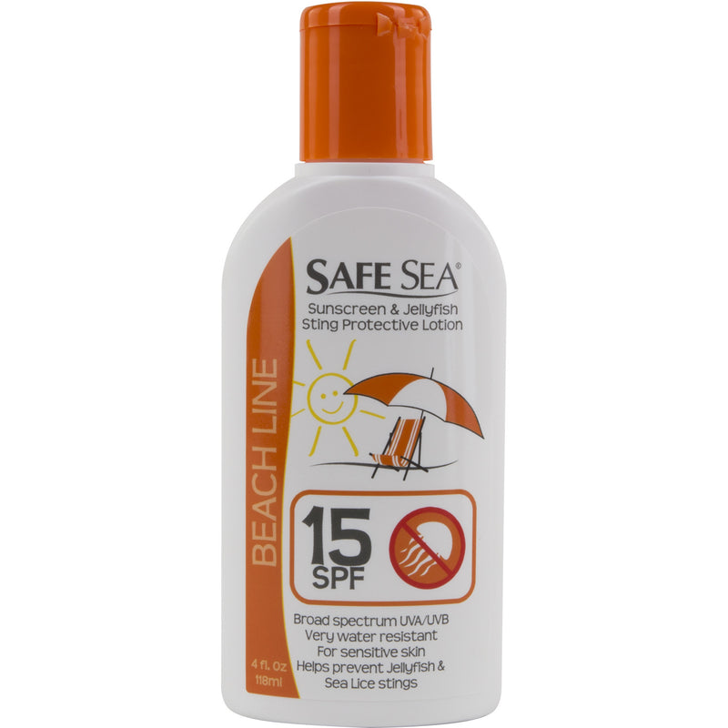 SafeSea® Jellyfish Sting Prevention Lotion with Sunblock, SPF 15