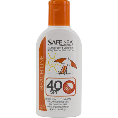 SafeSea® Sunblock Jellyfish Sting Prevention Lotion, SPF 40