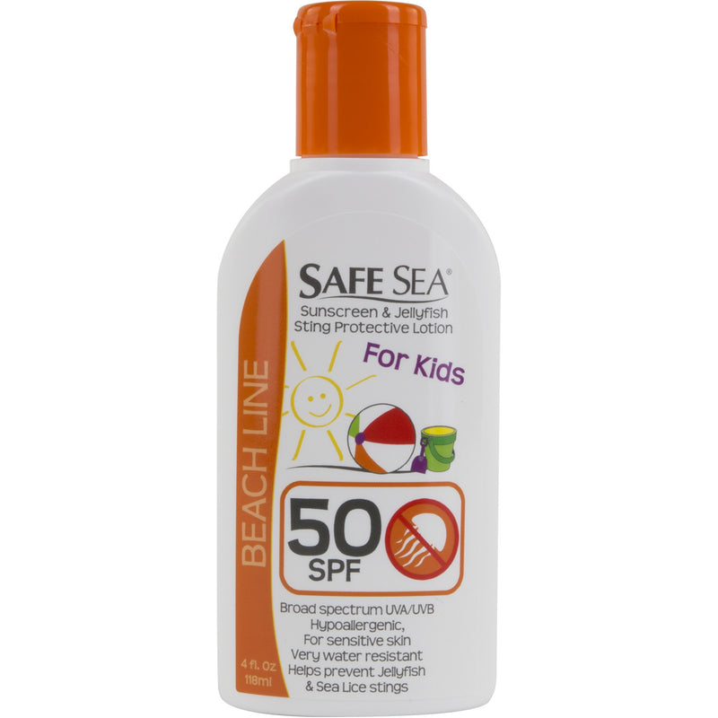 SafeSea® Jellyfish Sting Prevention Lotion with Sunblock for Kids, SPF 50