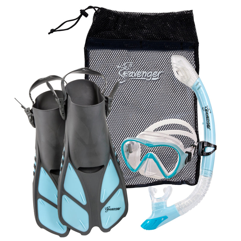 blue snorkeling set