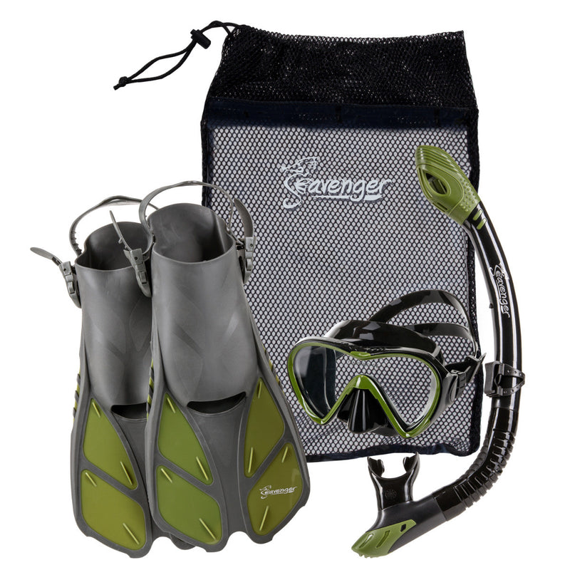 Green snorkeling set