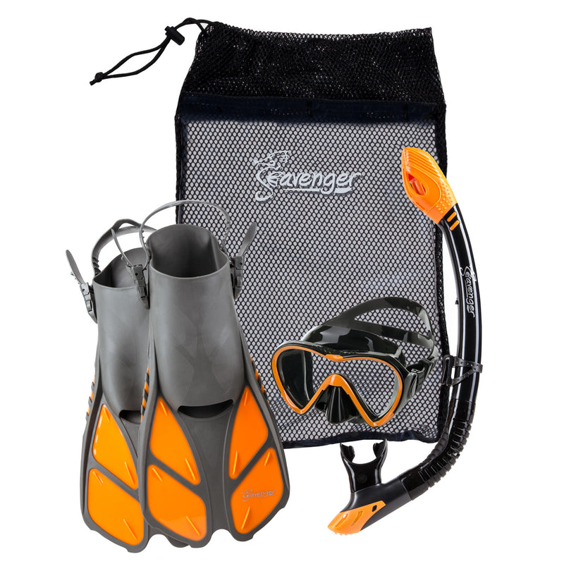 Orange snorkeling set