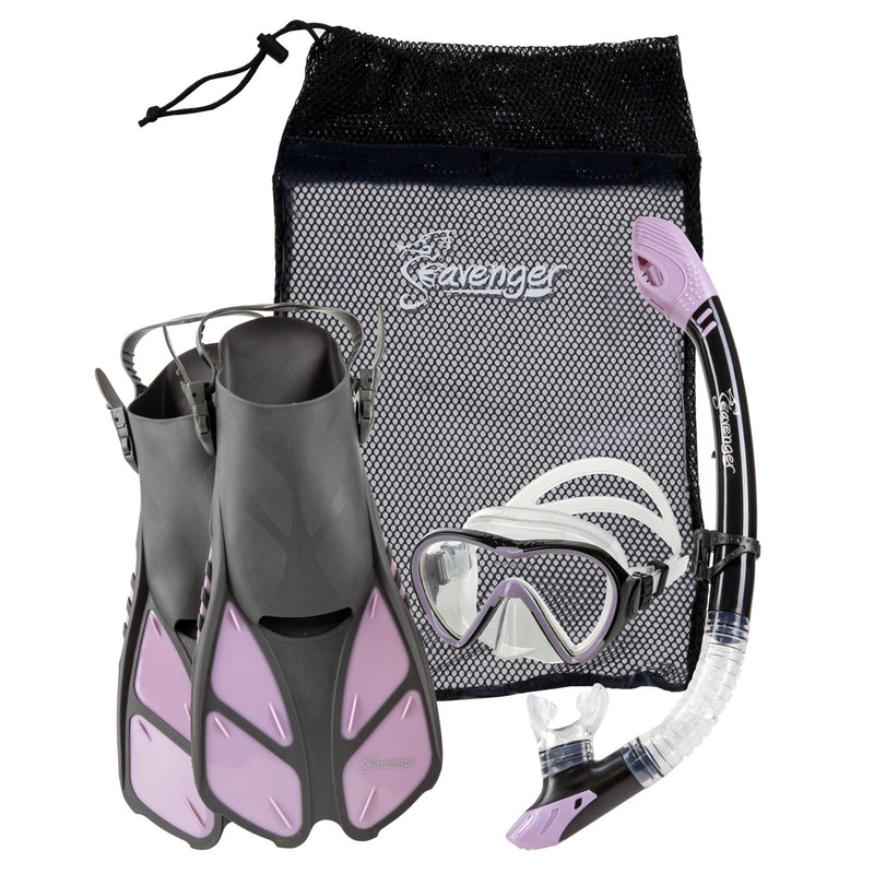 purple snorkeling set