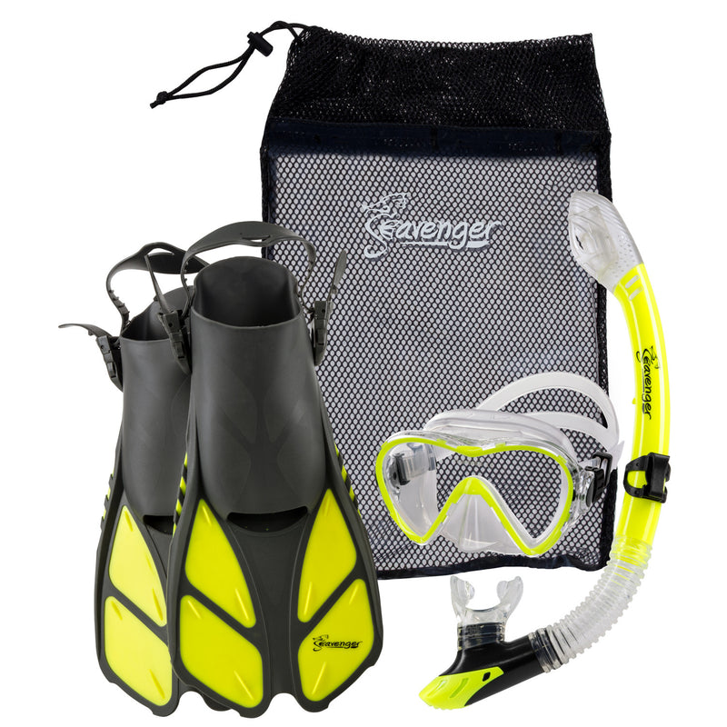 Yellow snorkeling set