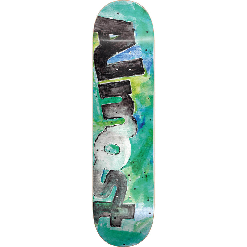 Almost Color Bleed Teal 8.0" Skateboard Deck